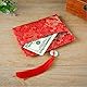 4 PCS Chinese Silk Red Envelopes, Chinese Lucky Dragon Element Red Envelopes for Wedding, New Year Red Money Pockets, Approx Can Hold 100 Sheets, 4 Styles