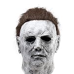 mingqing Halloween Michael Myers Mask, Halloween Latex Horror Scary Masks for Cosplay Costume (gray)