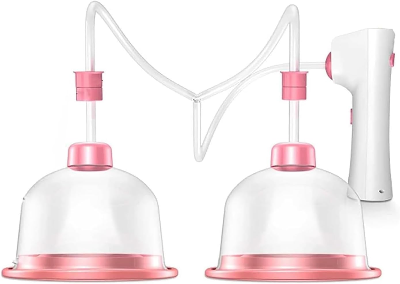Breast Vacuum Pumps & Enlargement Machine - Electric Massager for Fast Growth, Double Cup Therapy, Bust Lift Enhancer with USB Charging,12.5 CM