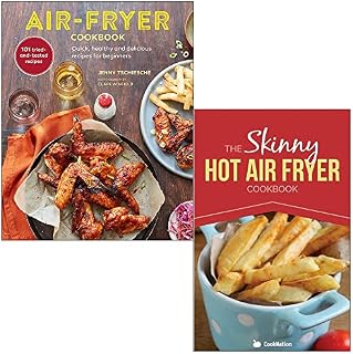 Air-fryer Cookbook [Hardcover] By Jenny Tschiesche & The Skinny Hot Air Fryer Cookbook By Cooknation 2 Books Collection Set