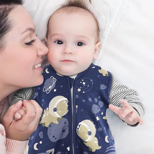 looxii baby sleep sack 05 tog 100 cotton 3 pack wearable blanket baby sleep bag for newborn infant 2-way zipper lightweight toddler sleeping sack 18-24 months