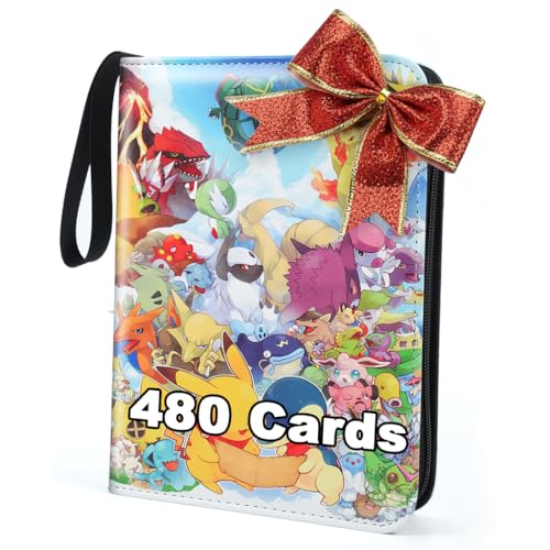 HYSINSE Álbum de recortes, álbum de tarjetas coleccionables, soporte para tarjetas,TCG, para colección de tarjetas,Regalo para Niños organizador ya que admite tamaños,de cromos, de estampas (A)