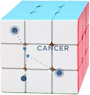 Cancer Constellation Sign Zodiac Magic Cube Puzzle 3x3 Toy Game Play