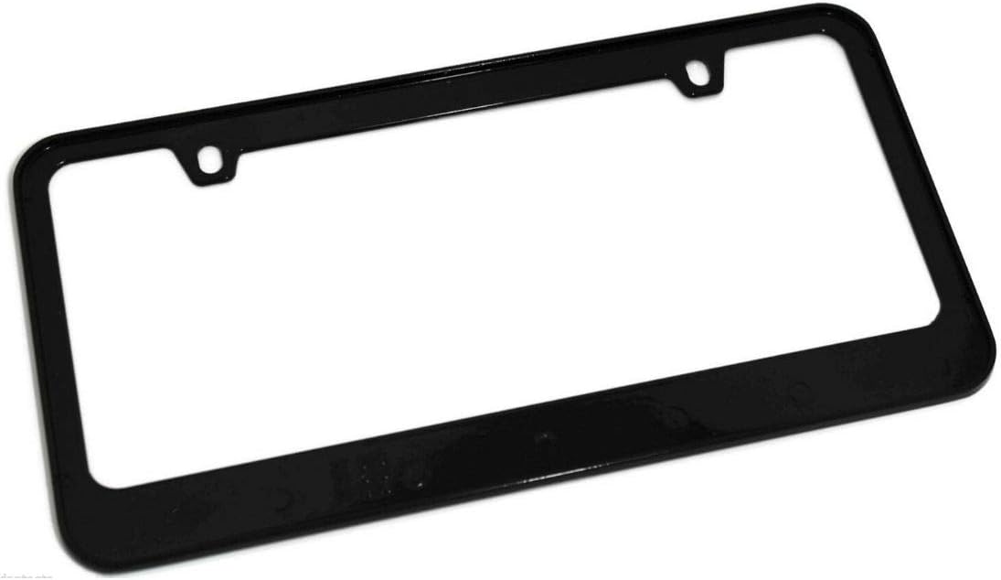 CarBeyondStore Ford Mustang Tri-bar Logos Black Metal License Frame