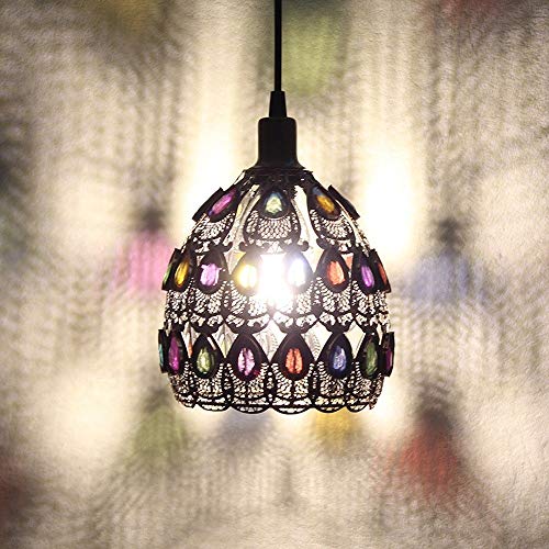 Plafond lampe industrielle acrylique e14 pour bar et restaurant