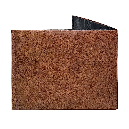 Classic Brown Stitched Paper Wallet - Vegan Non-Leather, Mighty Thin, Minimal, Slim Wallet for men, Mens Credit Card Holder Wallet Gifts for Him - Minimalist Bifold Wallets - RFID Blocking4
