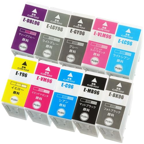 EPSON エプソン IC96 (BK/MB/C/VM/Y/LC/VLM/GY/ 51dIvHjugkL.jpg