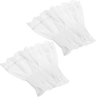 Elegant Lace Wrist Cuffs Fake Sleeves Cotton Sheath Sleeves for Women's Shirts Accessories