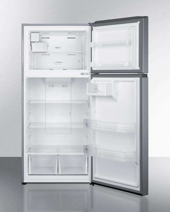 Summit 30” Top Mount Refrigerator - Freezer, 18 Cu.Ft. Capacity, Energy Star, Stainless Steel - Ff18ss on Fridge.com - View 6