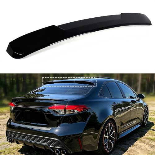 Laniakeas Roof Window Spoiler Compatible wit 2020-2026 Toyota Corolla Sedan 4-Door All Models, Gloss Black V Style Rear Top Wing Fits for 2020 2021 2022 2023 2024 2025 2026 013 by Laniakeas - Used condition - Image 3