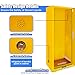 POWKOL 28”D x 24”W x 73”H Flammable Storage Cabinet with 3-Point Locking System, Double Steel Walls, 180° Swing Door for Industrial, Garage, Workshop Use