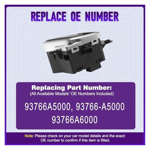 Interruptor freno mano electrónico 93766-A5000 para control estacionamiento eléctrico 4