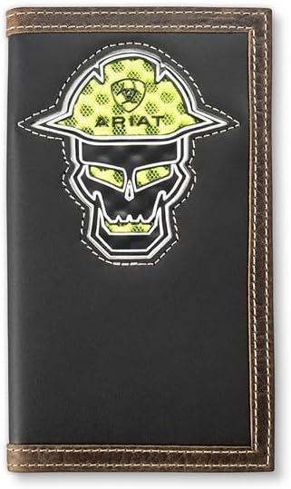 ARIAT Mens Wallet Rodeo Leather Workman Bold VenTEK Black A3400501