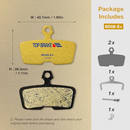 Image of TOP BRAKE Disc Bike Brake Pads Compatible with SRAM Code R RE RSC, DB8, Motive, AVID | MTB eMTB Downhill Trail All Mountain Enduro Cycling | 2026 iF Design Award