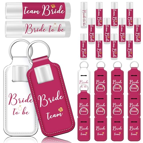 Dansib 24 Pcs/12 Set Rose Red and White Bachelorette Party