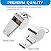 Xgunion Whistle 3 Pack Metal Coach Referee Sports Whistles with Lanyard Coach Whistles for Adults Loud Crisp Sound Whistle for Coaches Referees Teachers Officials Adults and Kids