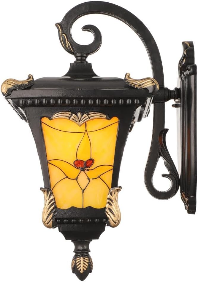 ステンドグラス ポーチライト 北欧風デザイン 玄関照明 北欧風デザイン ポーチライト ステンドグラス 玄関照明