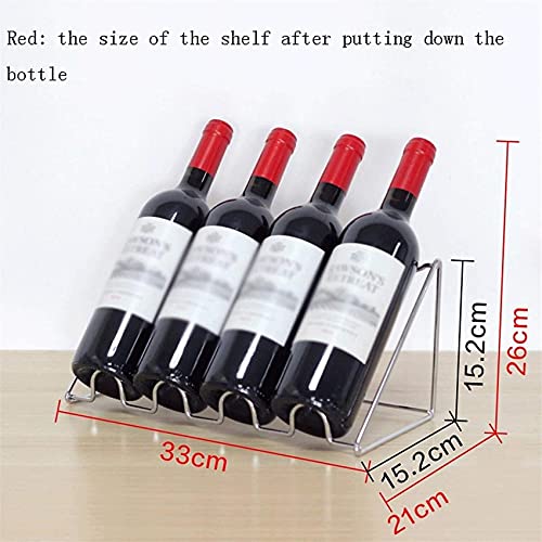 Soporte decorativo de vino de acero inoxidable tamaño M miniatura 2