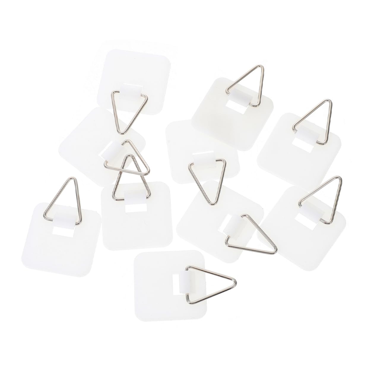 OFFSCH 25pcs Invisible Plate Holders Heavy-Duty Adhesive Wall Plate Hangers for Art Decor Easy Tool Installation Versatile for Kitchen Bathroom Bedroom