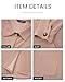 PRETTYGARDEN Women's Button Down Shirts 2025 Fall Long Sleeve Textured Stripe Tops Oversized Shacket Jacket Knit Blouses(Khaki,Medium)