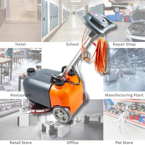 image for SUNMAX RT15AC 14“ Walk Behind Floor Scrubber Dryer Machine for Indus