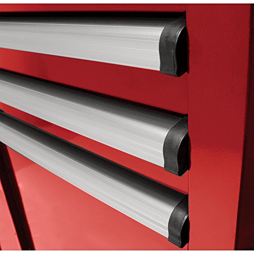 Homak H2PRO Series 41-Inch 6-Drawer with 2-Drawer Compartment Roller, Red, RD04041062 - Thumbnail 2