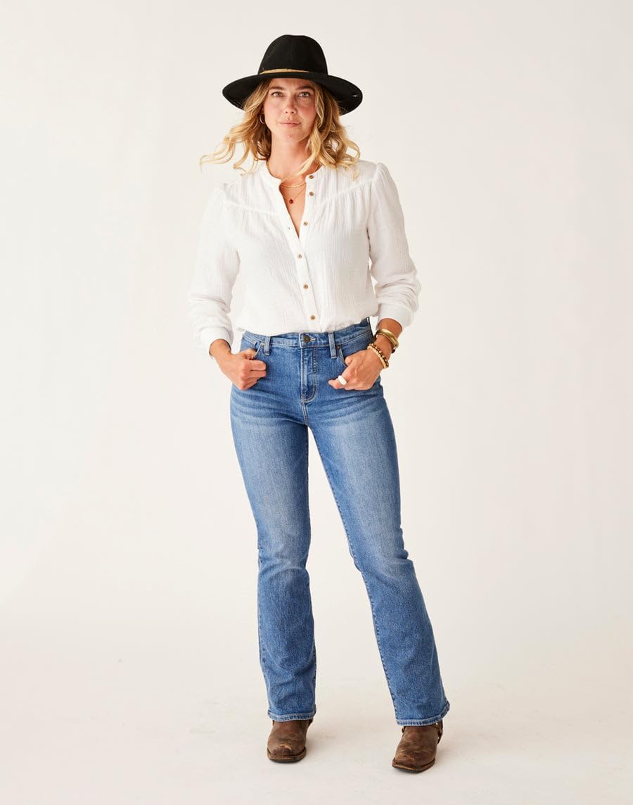 Carve Designs Womens Tatum Double Gauze Shirt - Image 5