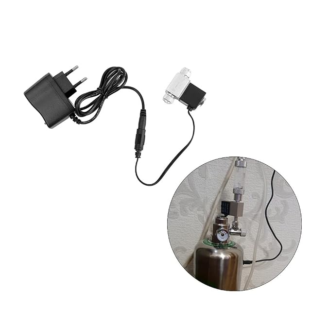 Foto 5 de 8 de DONGKER Electroválvula de CO2 de Aquarium, Regulador de Sistema de CO2 DC 12 V para Herbe de Agua de Tanque