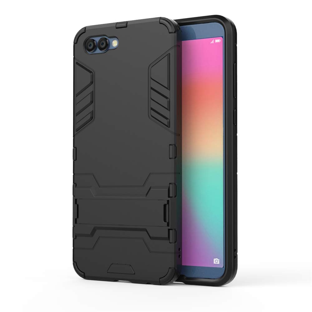Funda Huawei Honor 9, MHHQ 2in1 Armadura Combinación A Prueba de Choques Heavy Duty Escudo Cáscara Dura PC + Suave TPU Silicona Rubber Case Cover con soporte para Huawei Honor 9 -Black Plus Gray — view 21