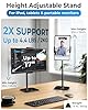 Cooper TabStand - Height Adjustable Tablet Stand for Desk | Tablets, Portable Monitors. Phones and eReaders (Night Black)