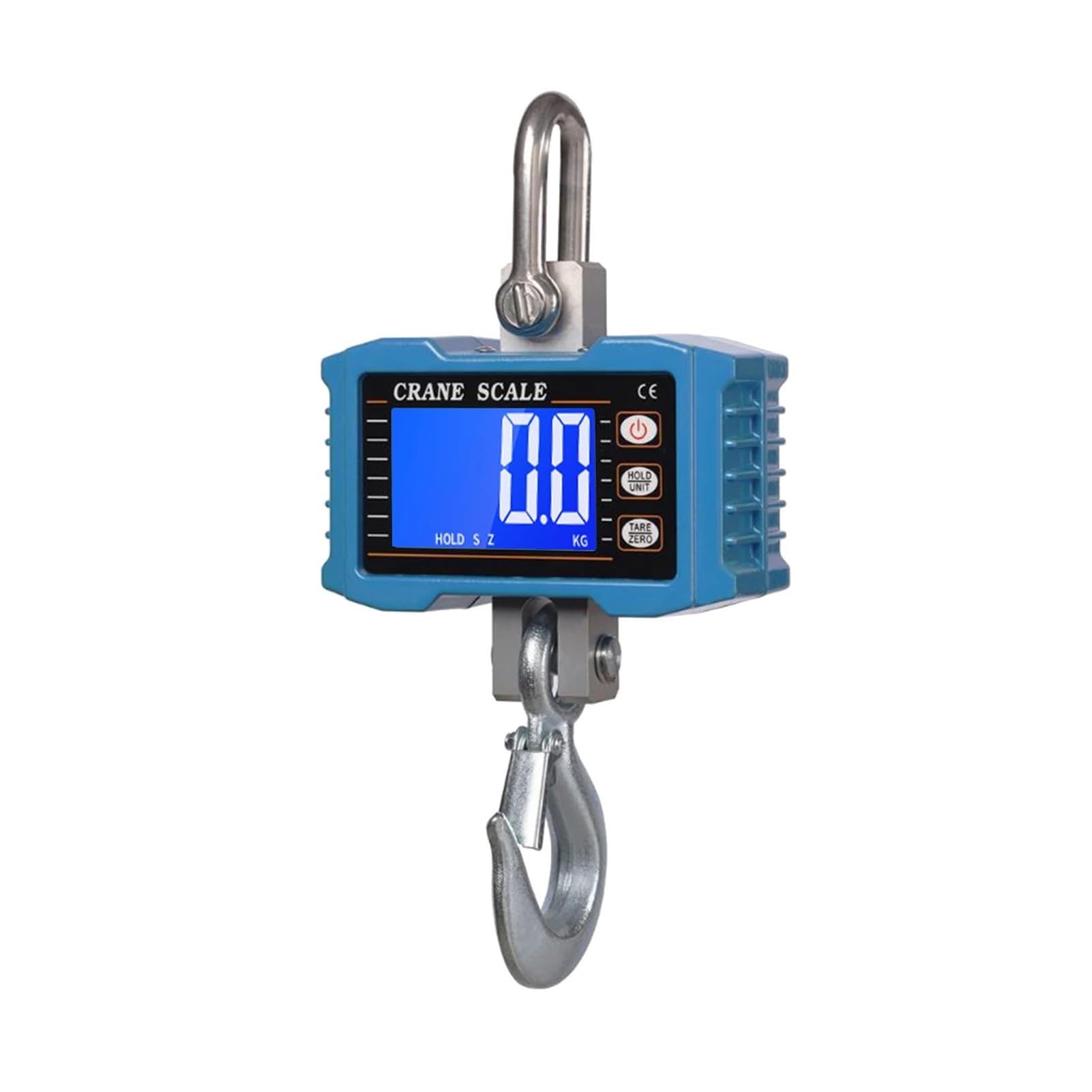 Bilancia digitale sospesa da 1000 kg/2204 libbre, bilancia a gancio industriale con retroilluminazione LCD Funzione potente(Blue)