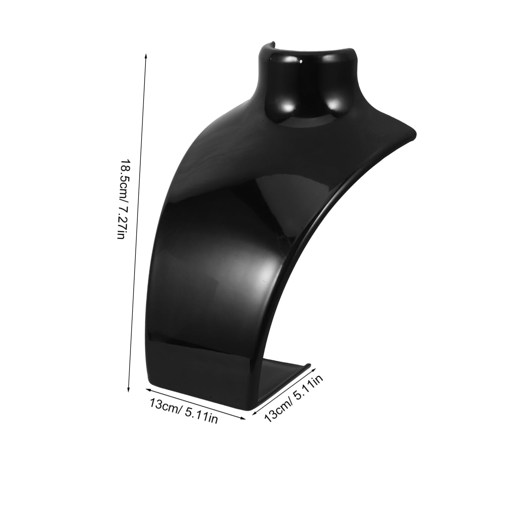 Happyyami Acrylic Jewelry Display Stand Necklace Bust Earring Holder for Vendors Necklace Display Stand