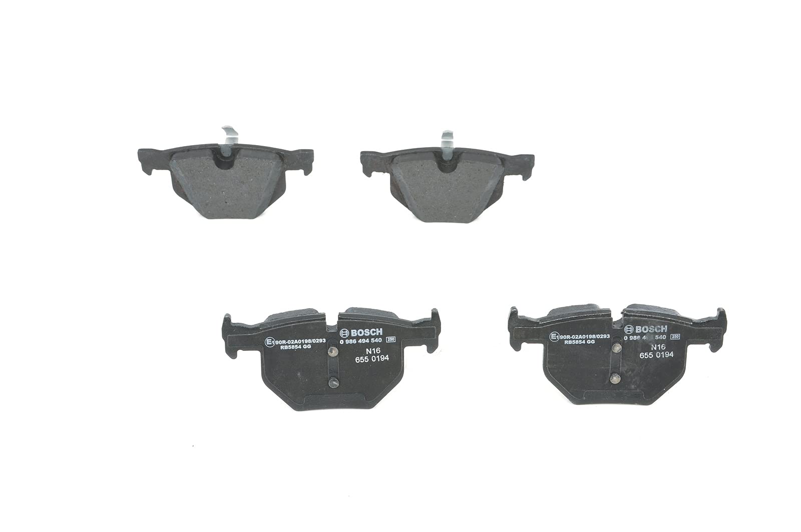 BOSCH Jeu de garnitures de frein, frein à disque 0986494540