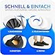 BEHALE Premium Fersenpolster Schuhe mit 3M Kleber – 3 Paar hautfreundliche Anti-Rutsch Einlagen, Fersenschutz & Fersenkissen gegen Blasen inkl. Abstandspads – Schuhe bis 1 Größe verkleinern