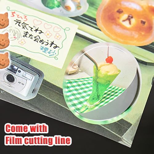 Image of Japanese Sticker Book,45 Sheets of Romantic Memory Series Manga Style Japanese Stickers for Journaling Scrapbooking