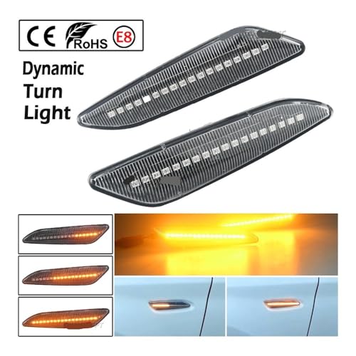 Luces laterales dinámicas de flecha para Alfa Romeo 156 ideales para conducción urbana 5