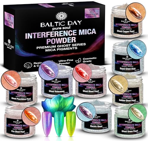 BALTIC DAY Mica Powder Set &ndash; 9 Color-Shift Pigments