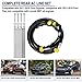 FE37190 Complete Rear AC Line Set Flexible A/C Barrier Hose Fittings Kit Fit For 2011-2016 Ford Explorer, For 2013-2019 Ford Flex & For Lincoln MKT, Repair Air Conditioner Lines Leaking