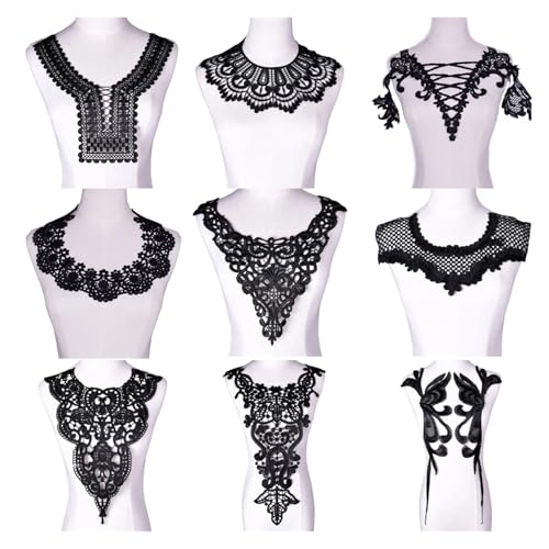 Dentelle applique 3D brodée pour customiser robes et loisirs créatifs - 3