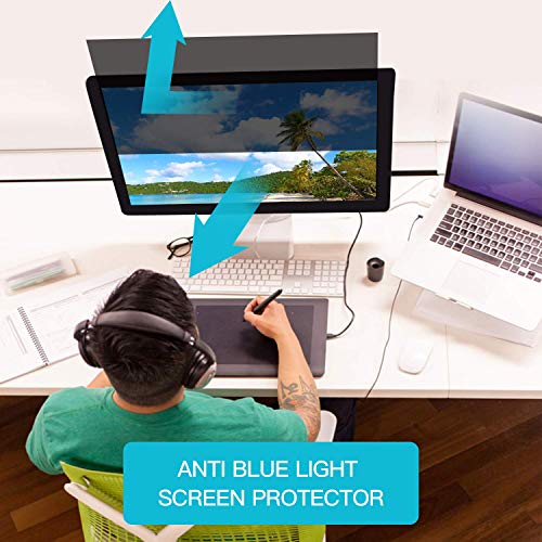 32''W Inch Privacy Screen Filter for Desktop Computer Widescreen Monitor - Anti-Glare, Blocks 96% UV,Anti-Scratch with 16:9 Aspect Ratio