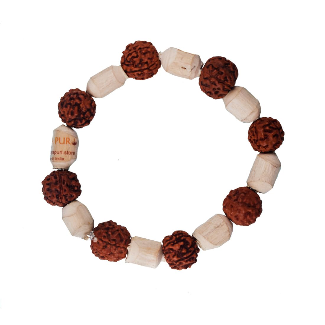 MAYAPURI Tulsi Rudraksha Bracelet 5 Mukhi Rudraksha Bracelet for Men and Women Combo (Pack of 2) (B0CSXGR3YF) Amazon Price History, Amazon Price Tracker