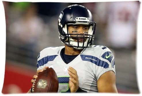 russell wilson Zippered Pillow Case Cushion Case Pillow Cover 20x30(two sides)