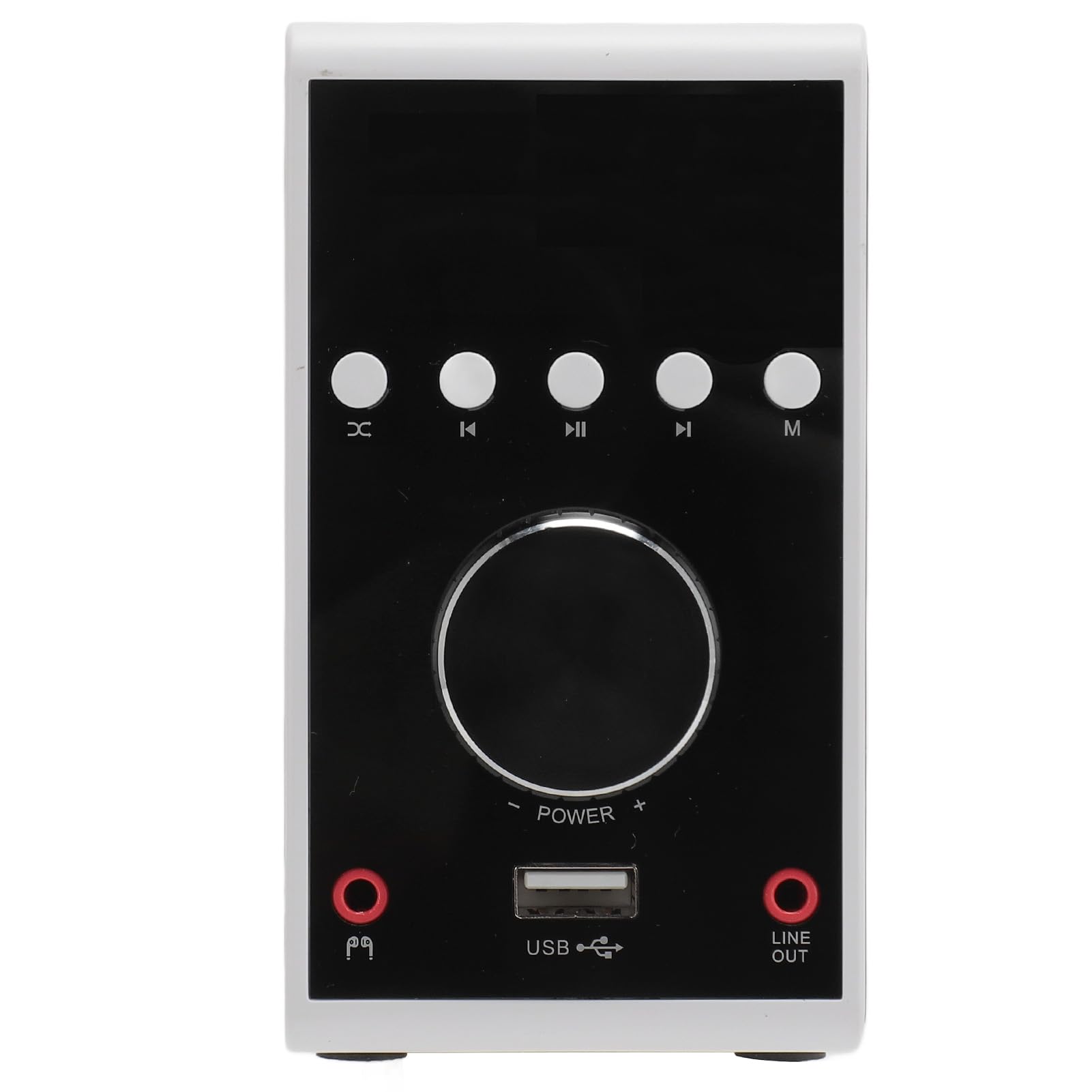 Cuifati Amplificador Compacto Bluetooth 5.0 de 200 W, Receptor Estéreo de Doble Canal con USB, Entrada óptica y Coaxial para TV 4K, Computadora, Cine en Casa, Oficina, Uso en Exteriores (White)