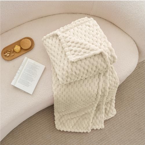 BEDELITE Cream Twin Blanket for Couch, Soft Cozy Gifts for Women, 60 * 80 by BEDELITE - Image 8
