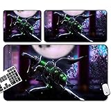 GEMORE Gaming Mouse Pad, Overwatch Mouse Pad, Genji Mouse Pad-Functional Non-Slip Rubber Base with Stitched Edges (Size : 30x25x0.3CM)