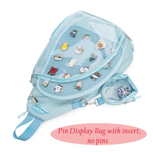 Mens Womens Oxford Ita Bag Pin Display Chest Pack Single Shoulder Bag Sport Backpack Packs Hiking Daypack