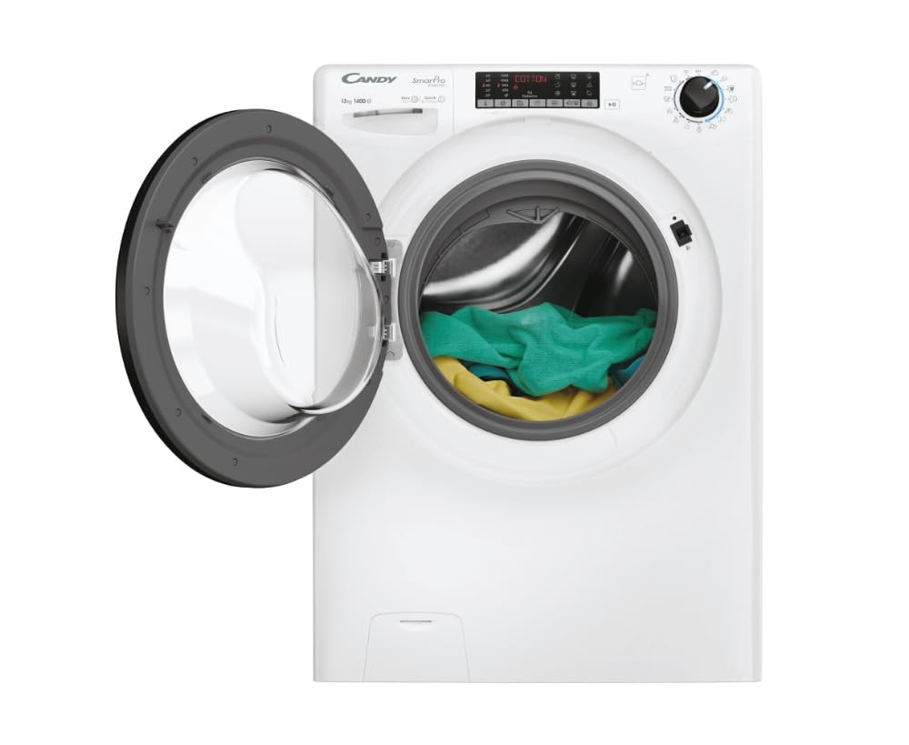 Candy CSO4136TWMB5-S - Lavatrice da 13 kg, Caricamento Frontale, 1400 giri, Classe energetica A