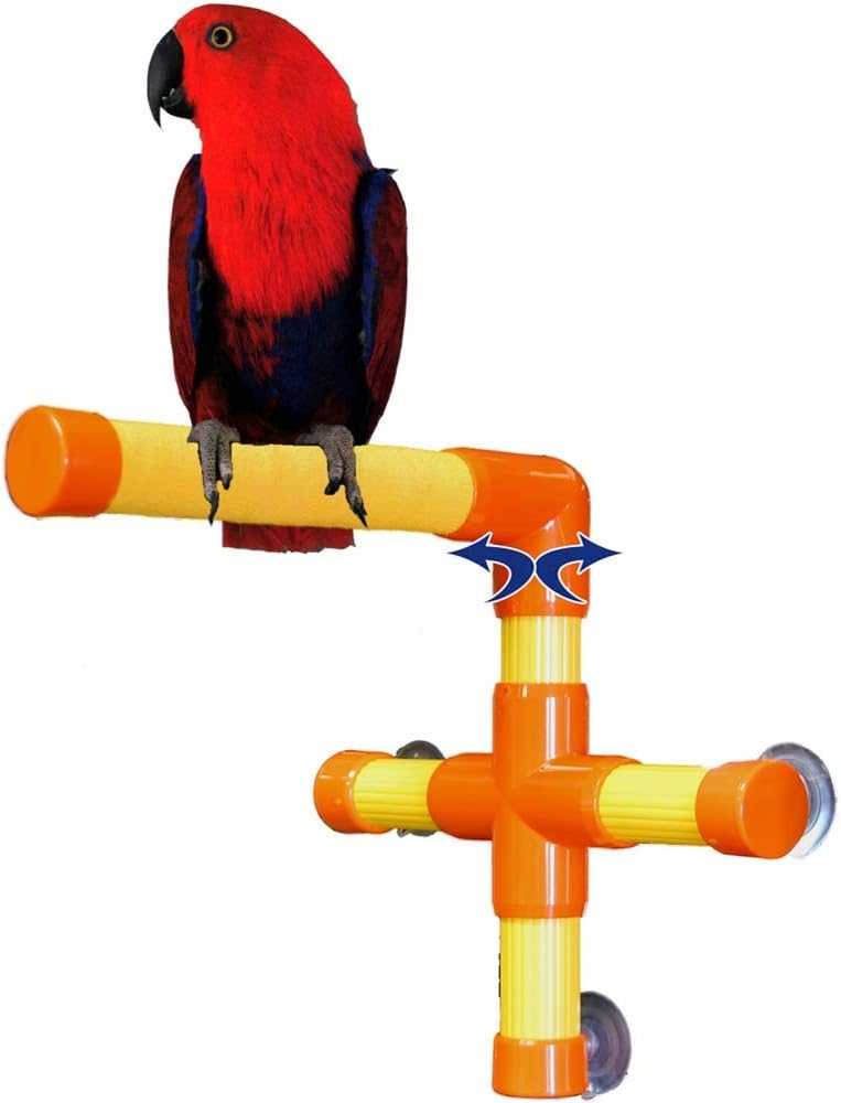 Zoo-MaxShower And Window Perch Bird Toy, Medium