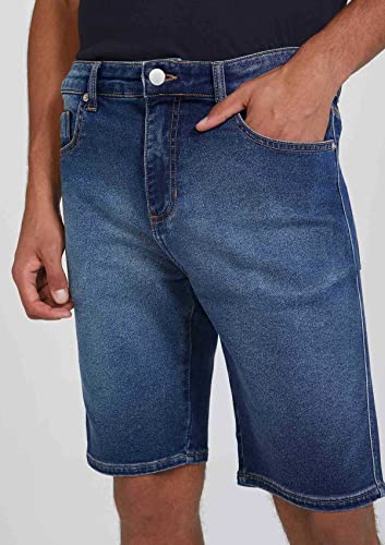 Bermuda Jeans Masculina Slim - Azul 048