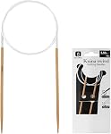 32 Inch (80cm) Bamboo Circular Knitting Needles Size US 4 (3.5mm) Round Knitting Needle for Hats, Socks, Baby Booties & Sweaters – Hand-Polished